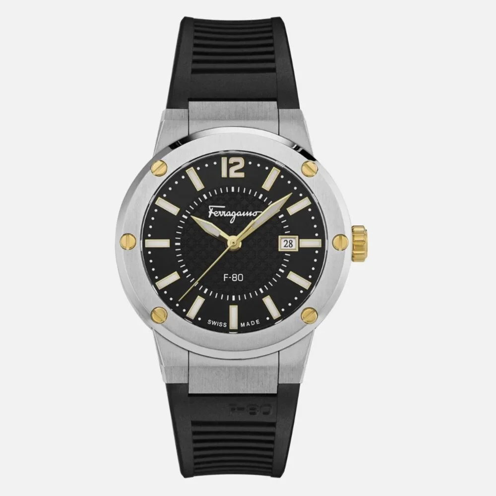 Ferragamo Mens F-80 44mm Strap Fashion Watch - Picture 9 of 11